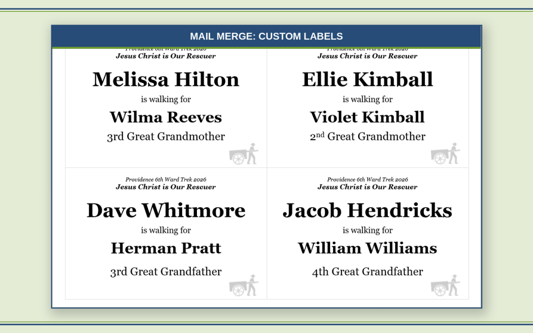 Naming Your Pioneers, Part 2: Cutting Your Own Trail