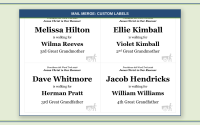 Naming Your Pioneers, Part 2: Cutting Your Own Trail